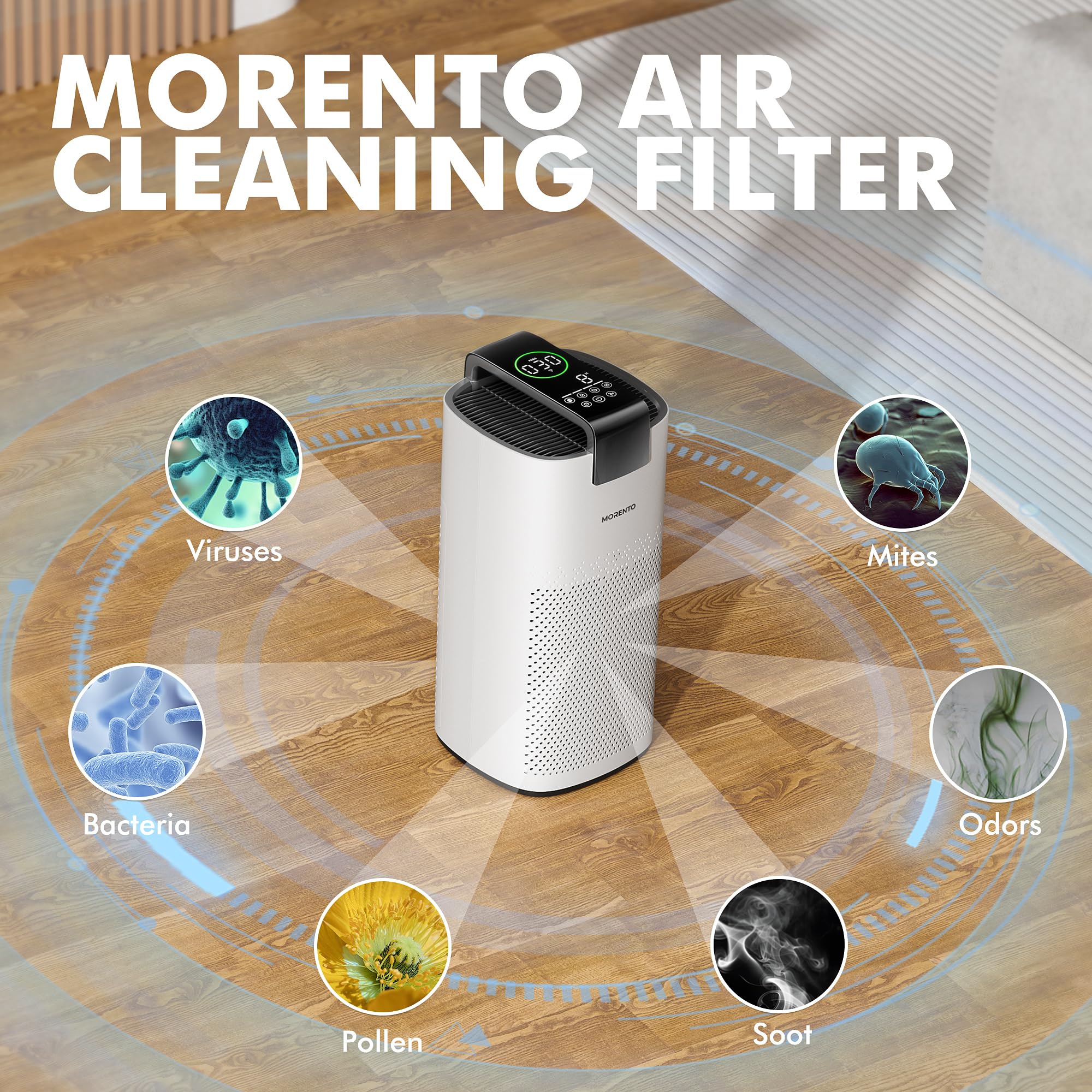 Amazon.com: MORENTO Air Purifier Replacement Filter for MR7566 Air